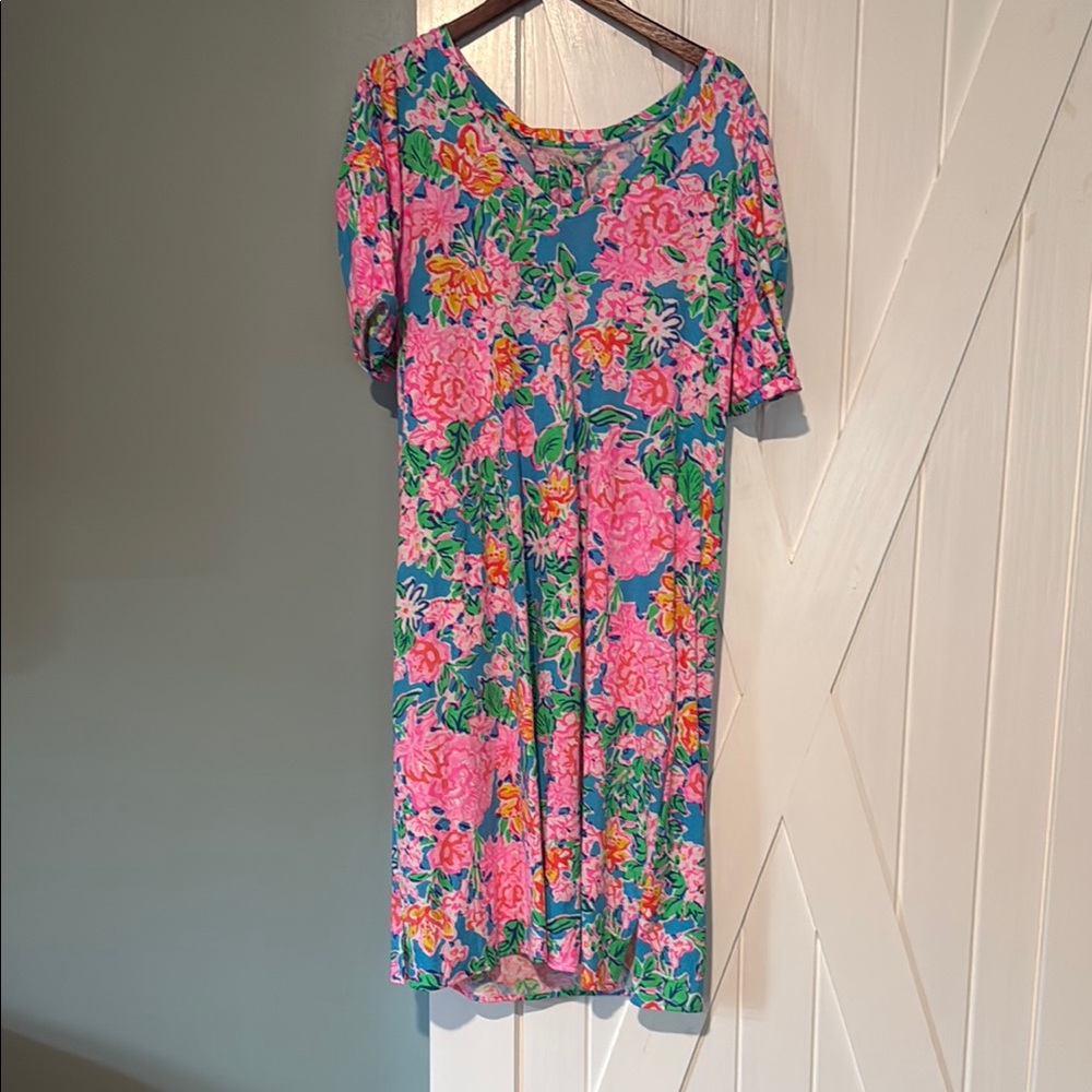Lilly Pulitzer Vibrant Floral Midi Dress